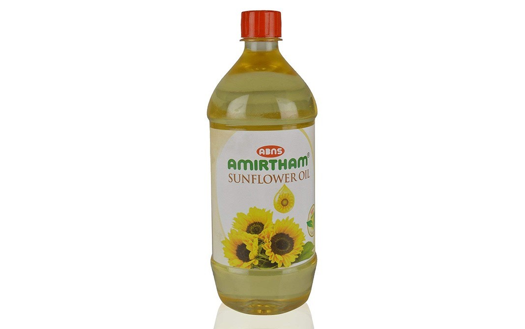 ABNS Amirtham Sunflower Oil    Bottle  1000 millilitre